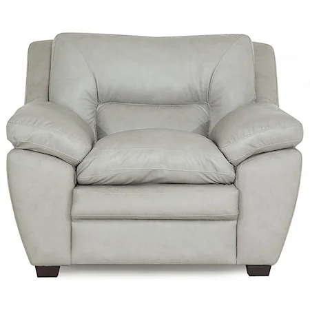 Casual Chair with Pillow Arms